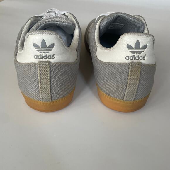 Adidas Samba Men's Size 13 Gray White D74396 2014 Rare Gum Sole Leather Sneakers - Picture 7 of 7